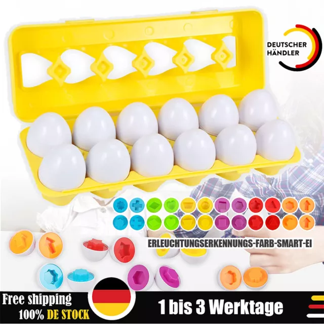 NEU Passende Eier Set Formen Puzzle Sortierspiele Spielzeug Geschenke für Kinder