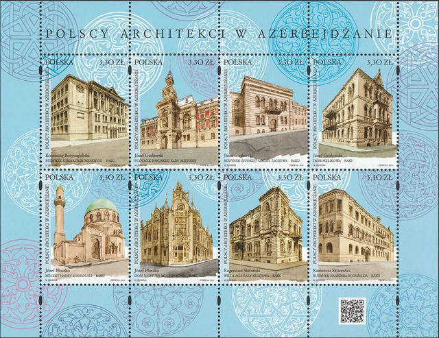 Poland 2019 - Polish Architects in Azerbaijan - Fi bl 332 MNH**