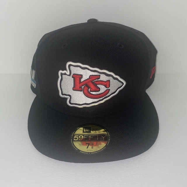 New Era Kansas City Chiefs Fitted Hat LIV Superbowl 54 Champions 7 5/8 NFL NWOT