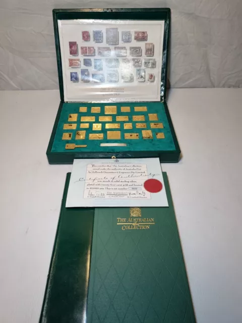 Australian Gold Plated Sterling Silver Stamp Collection – 1988 Bicentenary