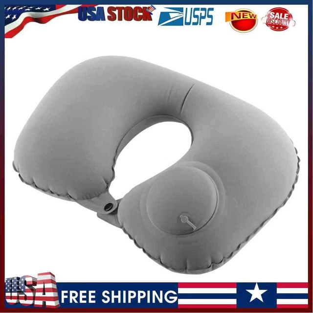U Shaped Travel Neck Pillow Inflatable Car Head Neck Support for Auto Airplane U