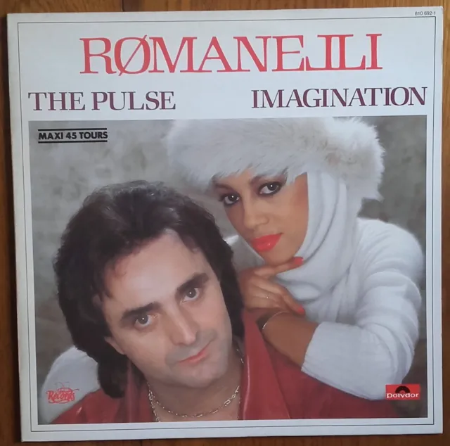 DISQUE VINYLE MAXI 45t ROMANELLI « The pulse / Imagination » ELECTRO FRANCE 1983