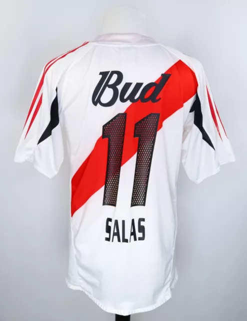 Ca River Plate 2004-06 Home Shirt M Salas #11 - Maillot Adidas Vintage Maglia