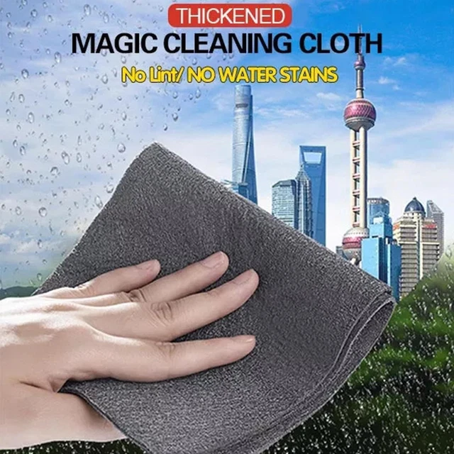 Microfiber Cleaning Cloth No-scratch Rag Windows, Car Windshield Q9V6