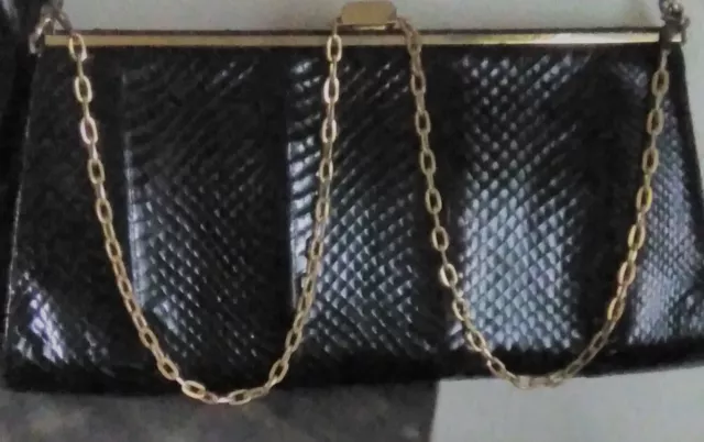 Borsa Vintage In Pitone In Perfette Condizioni