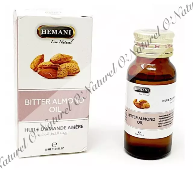 Huile d'Amande Amère 100% Pure & Naturelle 30ml Bitter Almond Oil