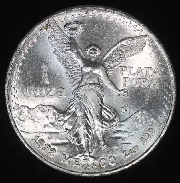 1982 1 Oz. Silver Libertad - Mexico - Choice BU                     TQRAW2143/UN