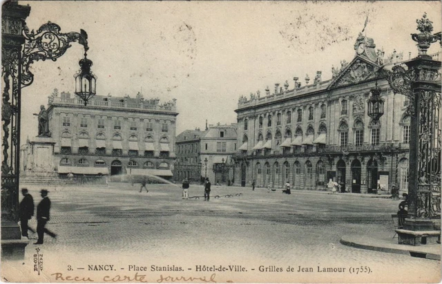 CPA NANCY Place Stanislas hotel de Ville (990968)