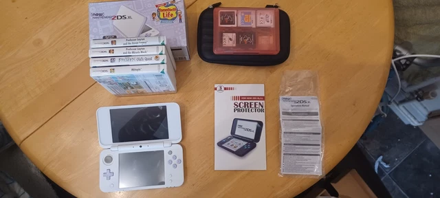 "new" Nintendo 2DS XL bundle - white & lavender 