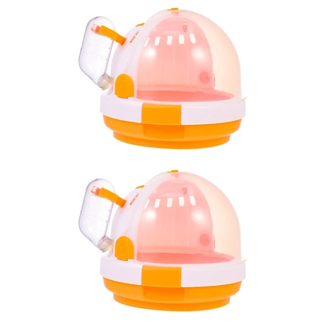 Set 2 Hamster Travel Cage Hamster Cage Backpack Suitcase Travel Pet Cage