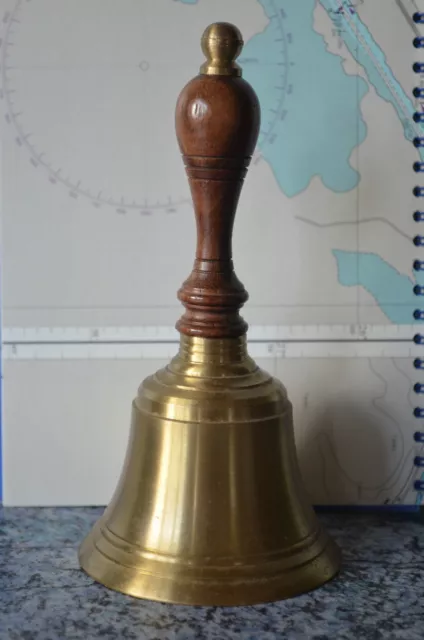 NEW Brass Hand BELL school Teachers BRONZE 2