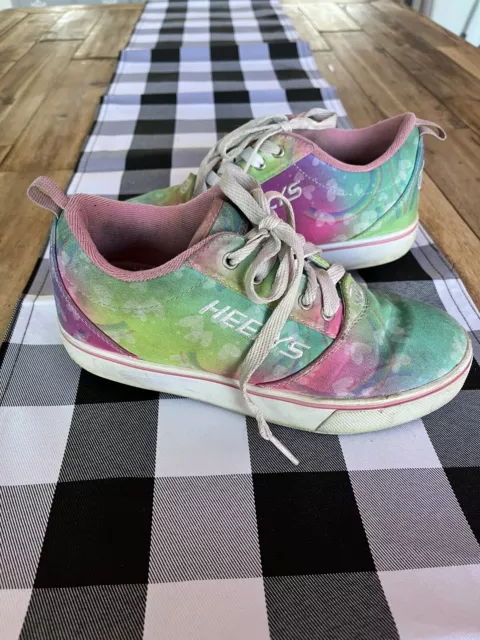 Heelys Unicorn Rainbow Pink Wheels Sneakers Youth 5