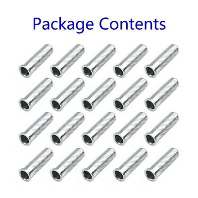 20pcs PUNTA DI FRECCIA Connettori Outdoor VITE Trapassato inserisci albero in alluminio 