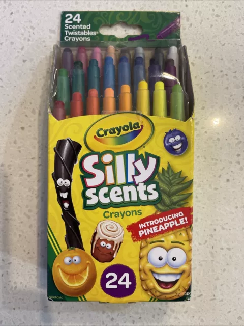 Crayola Silly Scents Twistables Scented Crayons -24 Count- Introducing Pineapple