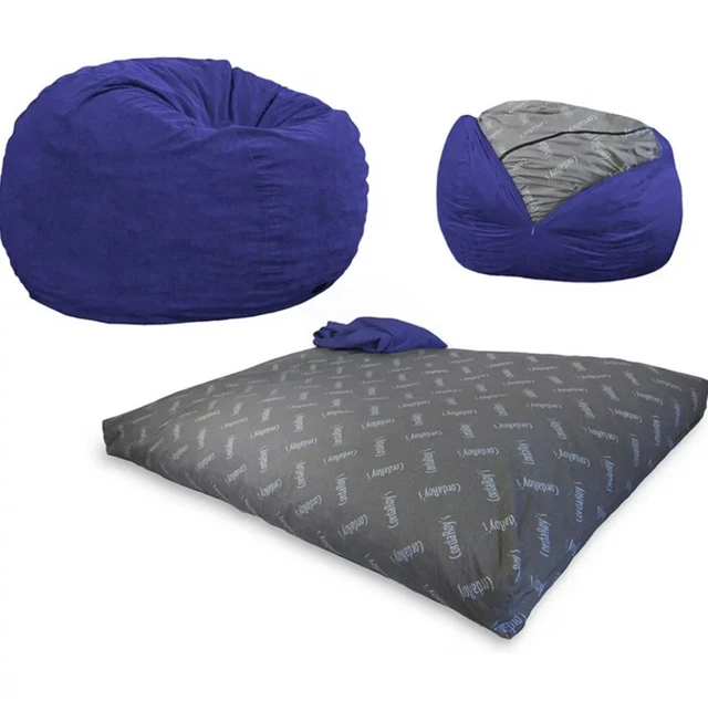 CORDAROY'S CHENILLE BEAN Bag Chair, Convertible Bean Bag to Full Size