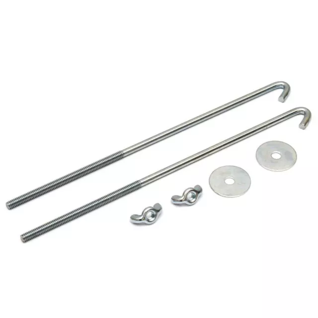 Carver Boat Battery Hold Down 302107-2002 | Stainless Steel 1/4 x 10 Inch (Kit)