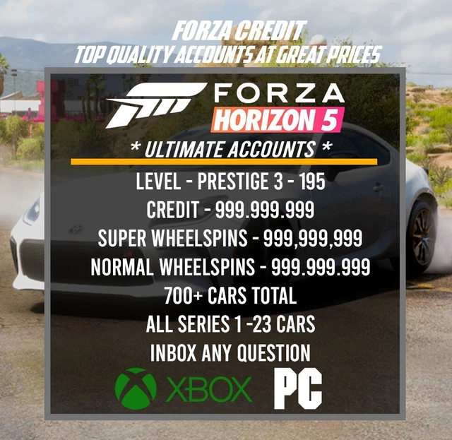 Forza Horizon 5 Xbox Account FOR SALE! PicClick UK
