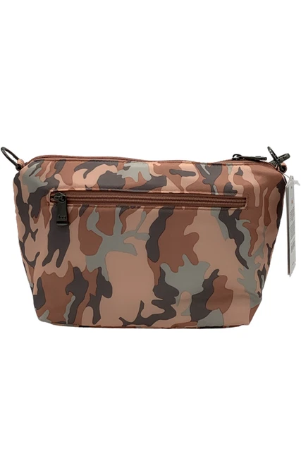 Lug RFID Quilted Crossbody with Printed Strap Flare Camo Rose/Blush 2