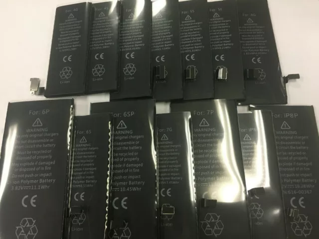 OEM SPEC Replacement Battery For iPhone 4S 5 5C 5S 6 6S 7 8 X XS Max XR Plus Lot