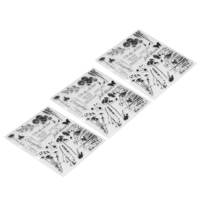 Estampillas transparentes transparentes seguras para libro de recortes hágalo usted mismo