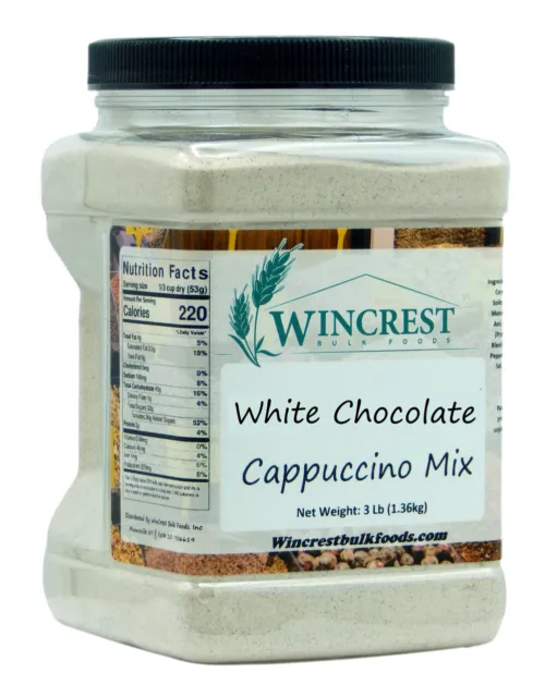 White Chocolate Cappuccino Mix - 3 Lb Tub - Free Expedited Shipping!