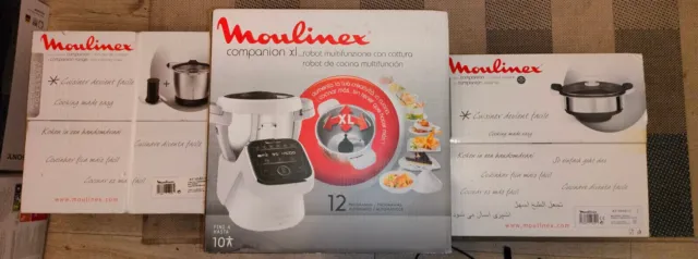 Robot cuiseur Moulinex Companion XL HF806 4.5L -Gris/Blanc