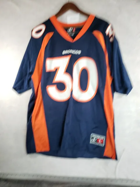 Terrell Davis 30 Denver Broncos Logo Athletic Jersey Mens Large