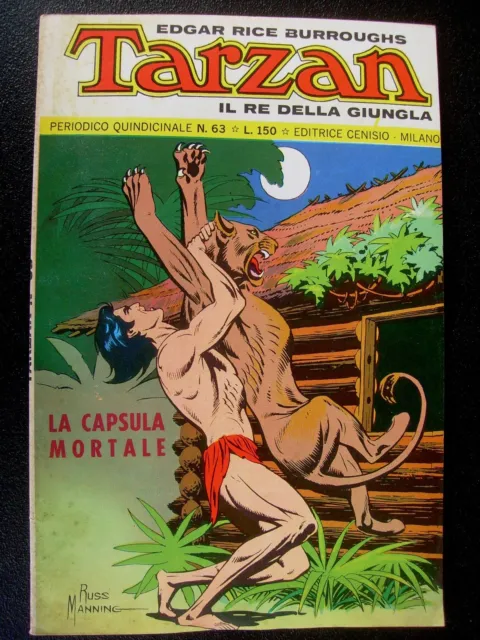 Tarzan 1° Serie  63 - Ed. Cenisio - Ottimo