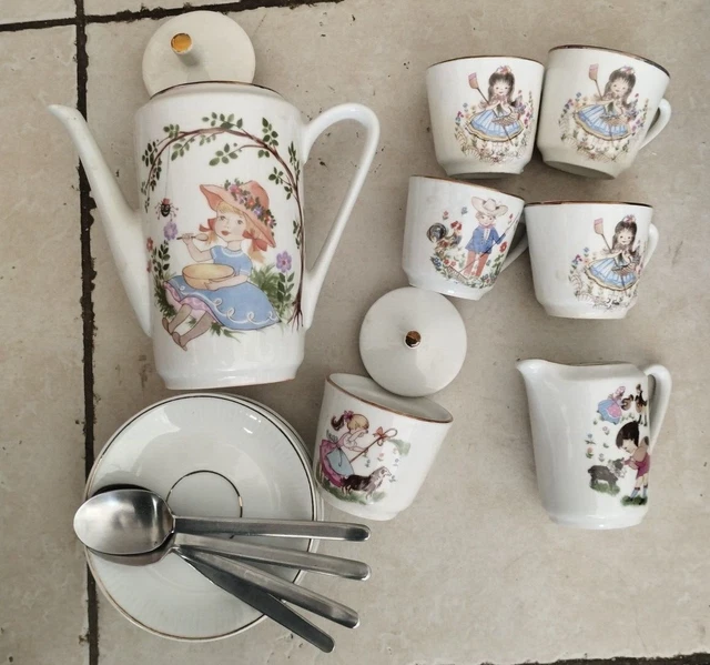 Dinette service à café porcelaine ancienne | Rakuten