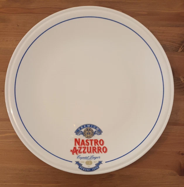 Piatto porcellana Birra Peroni Nastro Azzurro Breweriana pub