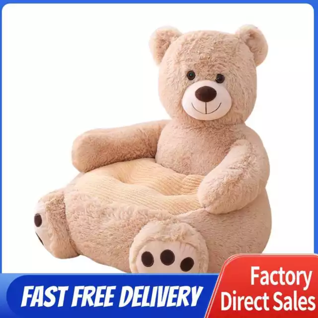 Cute Learning to Sit Baby Sofa Cover Seat Support without Filler (Bear)
