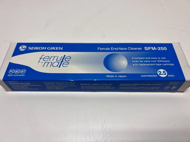 SEiKOH GIKEN FERRULE END-FACE CLEANER SFM-250 CONNECTOR 2.5mm