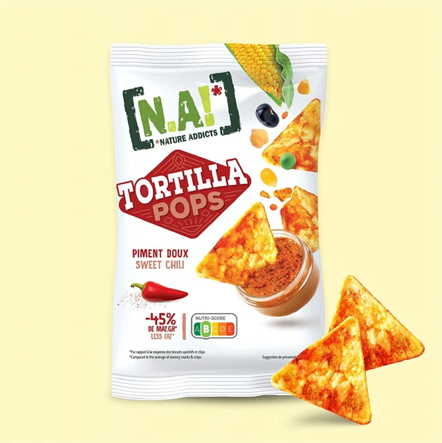 NA! NATURE ADDICTS Tortillas Pop Piment Doux Soufflées à Base de...