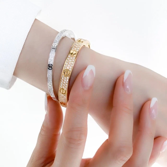 Cartier Love Breath 16 Yg Diamond Bracelet _86275