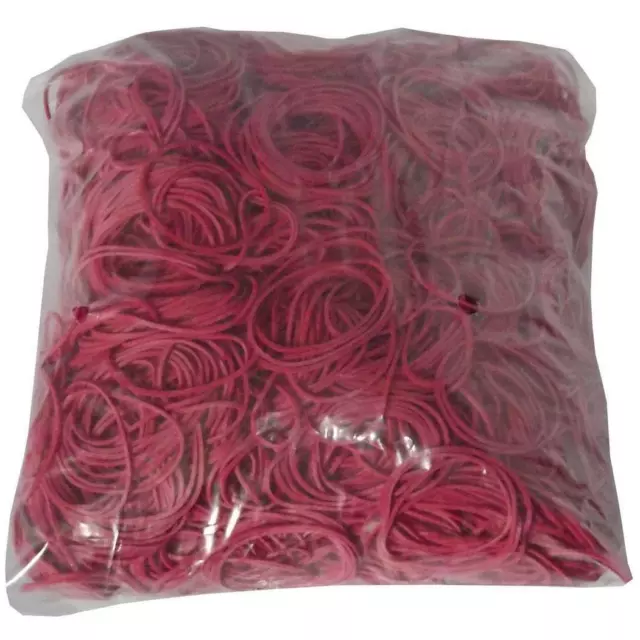 1 kg Gummiringe Gummiband rot 40mm Ø 3mm breit Haushaltsgummis Gummibänder