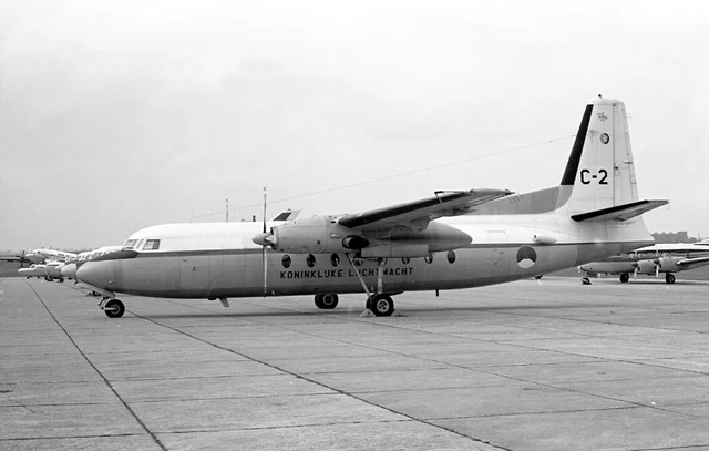 334 Sqn, F27-100 Friendship, C-2 at RAF Odiham, 17 Sep 1968 - B&W Neg_6148