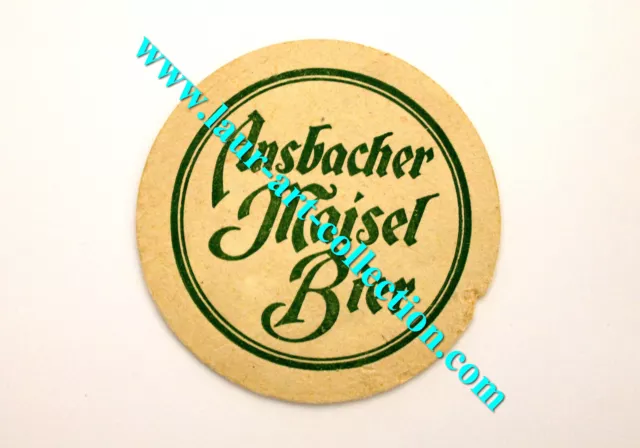 Ansbacher Maisel - Ancien Sous Bock Dessous Verre Biere - R/V - Bar Beer Coaster