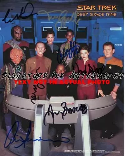 Star Trek Deep Space Nine Cast Signed Autograph 8x10 Photo reprint