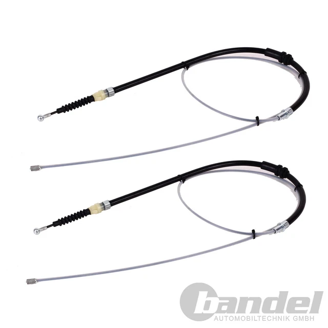 2 HANDBREMSSEILE HINTEN LINKS RECHTS für VW CADDY III IV FESTSTELLBREMSE SEILZUG