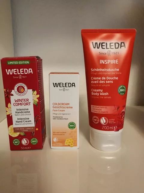 Weleda Set NEU *Handcreme*Coldcream*Duschgel*