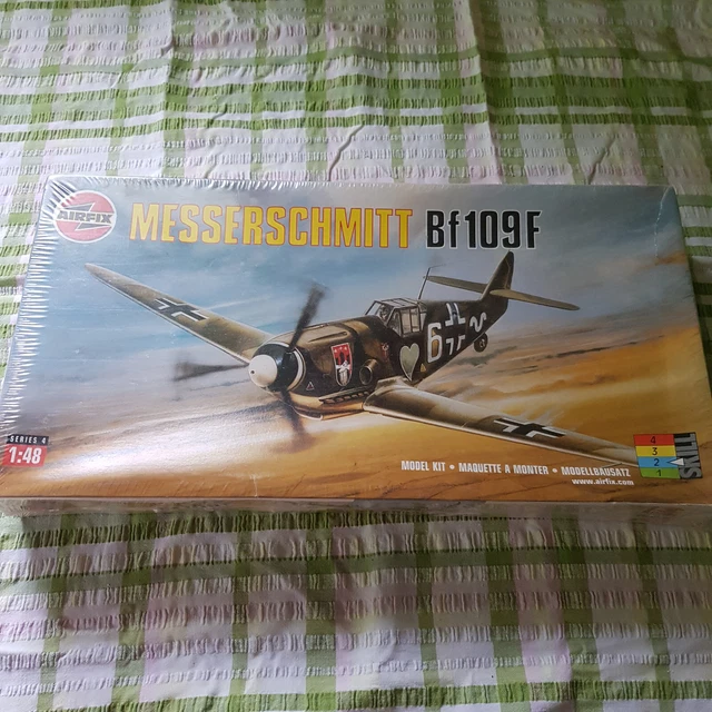 AIRFIX MESSERSCHMITT BF109F 1.48 SCALE MODEL KIT UNUSED sealed box £15. ...