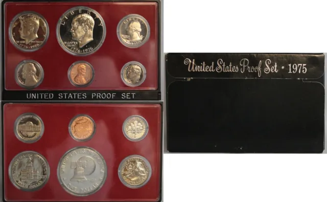 1975 Proof Set U.S. Mint Original Government Packaging Collectible