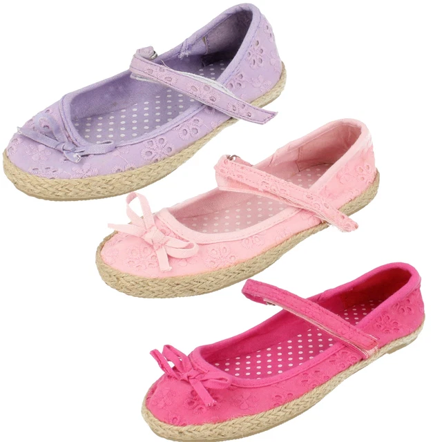 Ragazze F2143 Ricamato Tela Scarpe Da