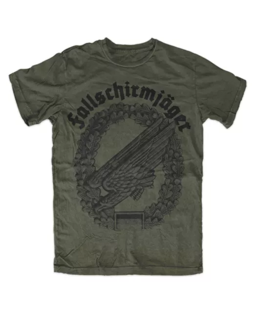 Fallschirmjäger premium Tshirt oliv FschJgBtl Kompanie  FschJg Bataillon BW