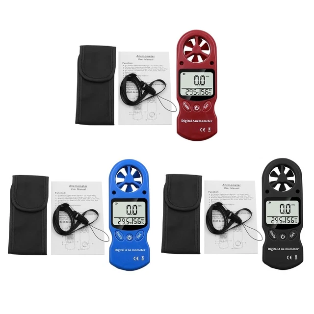 Air Conditioning Anemometer Measuring Wind Speed Temperature Volume Tester Meter