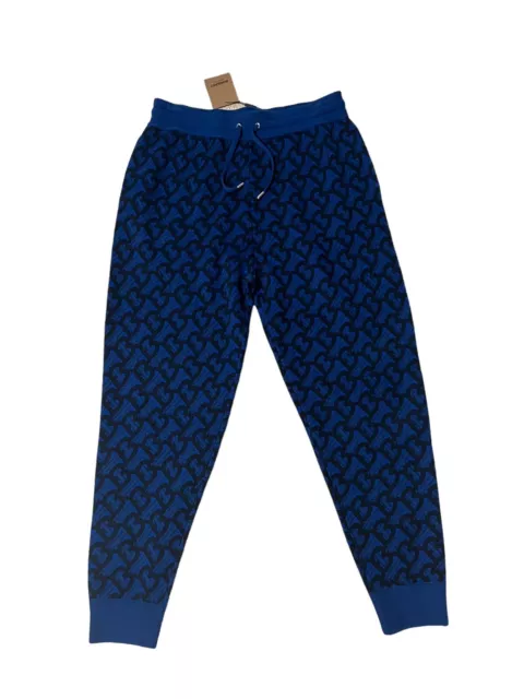 Burberry Mens Sweatpants Royal Blue Track Jogger Sweatpants $860 Size XL