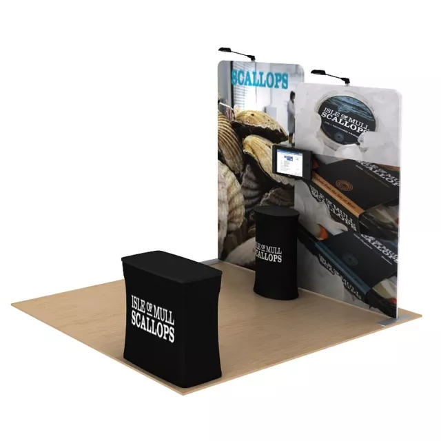 10ft Portable Trade Show Display Backdrop Wall Pop Up Stand Booth Custom Print