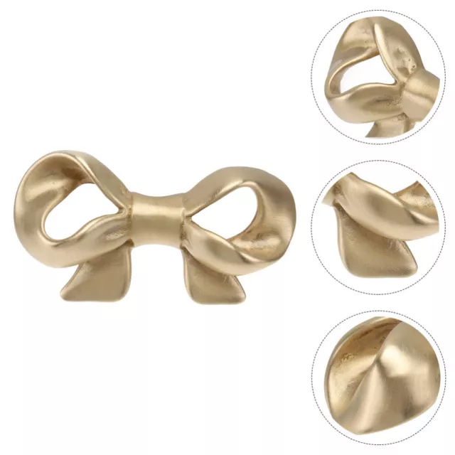 Brass Bow Handle Push Pull Door Handles Kitchen Cabinet Accessories