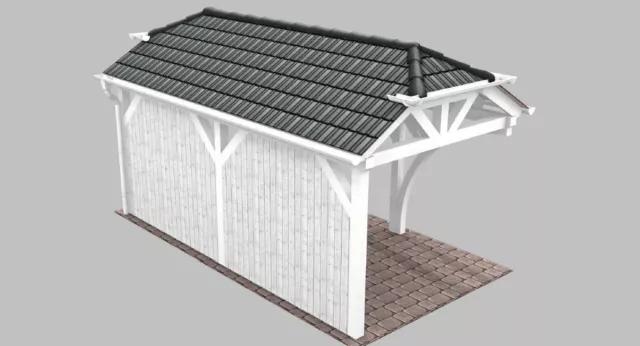 NEU Premium Carport 3.30 x 6.00 mit 33% Onlinerabatt Carport ab Werk 3