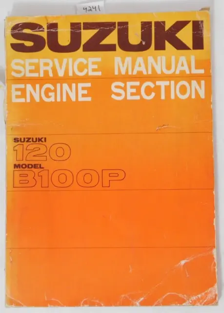 1 Genuine 1966 1967 1968 Suzuki 120 B100P Service Manual Repair Guide OEM Book
